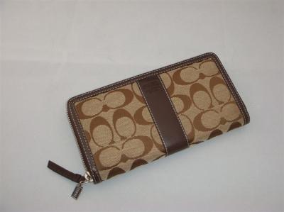 discounted Coach Wallets - 6K12 coffee/apricot